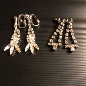 Vintage rhinestone earrings